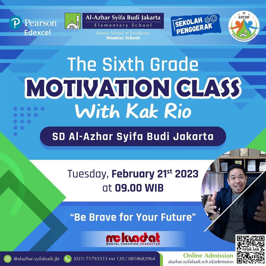 Motivation Class with Kak Rio | SD Al-Azhar Syifa Budi Jakarta